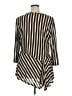Dana Buchman Stripes Gold Tan 3/4 Sleeve Blouse Size XL - photo 2