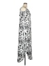 White Mark Print Silver Gray Casual Dress Size 1X - photo 4