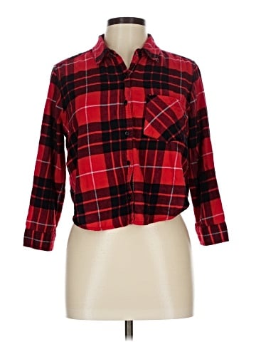 Forever 21 3/4 Sleeve Button-Down Shirt (view 1)