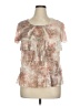 Cj Banks 100% Polyester Pink Short Sleeve Blouse Size 0X - photo 1