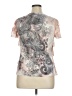 Cj Banks 100% Polyester Pink Short Sleeve Blouse Size 0X - photo 2