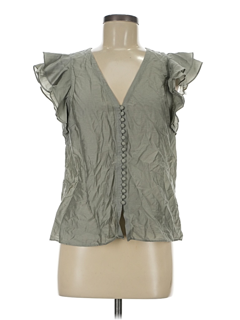Pre-owned Club Monaco Sleeveless Blouse In Green