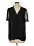 Unbranded Black Short Sleeve Blouse Size S (estimated) - photo 1