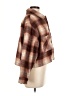 For The Republic 100% Polyester Plaid Brown Jacket Size M - photo 4