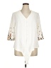 Unbranded Ivory 3/4 Sleeve Blouse Size XL - photo 1