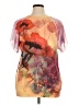 Fashion Bug 100% Polyester Orange Short Sleeve Blouse Size 1X - photo 2