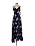 Sequin Hearts 100% Polyester Floral Blue Cocktail Dress Size 3 - photo 1