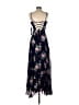 Sequin Hearts 100% Polyester Floral Blue Cocktail Dress Size 3 - photo 2