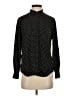 Uniqlo 100% Rayon Polka Dots Black Long Sleeve Blouse Size XS - photo 1