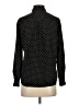 Uniqlo 100% Rayon Polka Dots Black Long Sleeve Blouse Size XS - photo 2