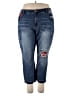 Faded Glory Graphic Blue Jeans Size 26 waist - photo 1