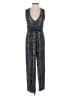 Ecote 100% Rayon Stripes Black Jumpsuit Size XS - photo 1