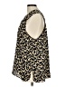 Ava & Aiden 100% Polyester Animal Print Gold Sleeveless Blouse Size L - photo 5