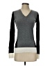 Ann Taylor LOFT Outlet 100% Cotton Color Block Gray Pullover Sweater Size XS - photo 1