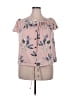 Maurices Pink Short Sleeve Blouse Size XXL - photo 1