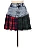 Unbranded Plaid Blue Denim Skirt Size 1 - photo 1