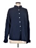 Trendy Queen 100% Rayon Solid Blue Long Sleeve Button-Down Shirt Size M - photo 1