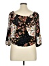 Takara 100% Rayon Black 3/4 Sleeve Blouse Size XL - photo 2