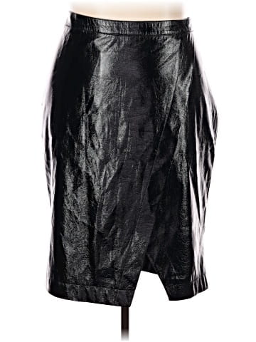 Nina Parker Faux Leather Skirt (view 1)