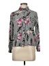 VICI Floral Gray Black Long Sleeve Blouse Size M - photo 1