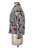 VICI Floral Gray Black Long Sleeve Blouse Size M - photo 5