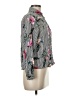 VICI Floral Gray Black Long Sleeve Blouse Size M - photo 4