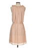 Scoop NYC 100% Polyester Solid Tan Casual Dress Size S - photo 2