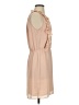Scoop NYC 100% Polyester Solid Tan Casual Dress Size S - photo 4