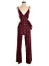 Kaileigh Stars Burgundy Jumpsuit Size XS - photo 1