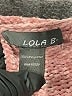 Lola 100% Polyester Pink Poncho Size L - photo 7