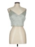 Abercrombie & Fitch 100% Polyester Silver Sleeveless Top Size L - photo 1