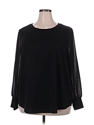 Skies Are Blue Long Sleeve Blouse (view 1)