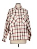 Zara Plaid Ivory Long Sleeve Button-Down Shirt Size M - photo 1