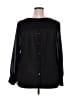 Skies Are Blue 100% Polyester Black Long Sleeve Blouse Size 2X - photo 2