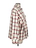 Zara Plaid Ivory Long Sleeve Button-Down Shirt Size M - photo 4