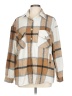 Unbranded 100% Polyester Plaid Ivory Jacket Size L - photo 1