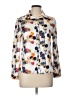 Assorted Brands Floral Ivory White Long Sleeve Blouse Size L - photo 1