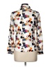 Assorted Brands Floral Ivory White Long Sleeve Blouse Size L - photo 2