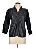 Melissa Nepton Black 3/4 Sleeve Button-Down Shirt Size L - photo 1