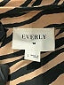 Everly 100% Polyester Animal Print Brown Long Sleeve Blouse Size L - photo 7