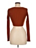 Lulus Orange Brown Long Sleeve Top Size M - photo 2