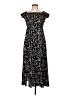 Unbranded 100% Rayon Floral Black Casual Dress Size L - photo 1