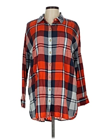 Caslon 3/4 Sleeve Button-Down Shirt (view 1)
