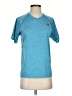 New Balance 100% Polyester Tweed Blue Active T-Shirt Size S - photo 1