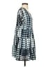 ee:some 100% Rayon Tie-dye Blue Casual Dress Size S - photo 4