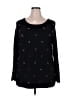 Investments Stars Black Pullover Sweater Size 2X - photo 1