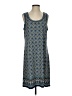 Max Studio Print Blue Casual Dress Size S - photo 1