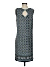 Max Studio Print Blue Casual Dress Size S - photo 2