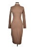 Unbranded Solid Tan Casual Dress Size L - photo 1