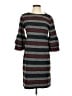 Sara Campbell Stripes Gray Casual Dress Size S - photo 1
